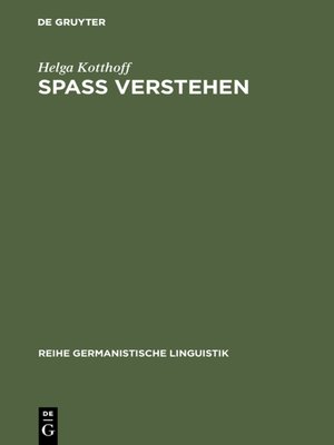 cover image of Spaß Verstehen